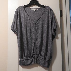 Max studio heathered gray top size M